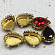 Order Frames 14h10 mm shaped for crystals Drop color gold. agraf. Livemaster. . Rhinestones Фото №3