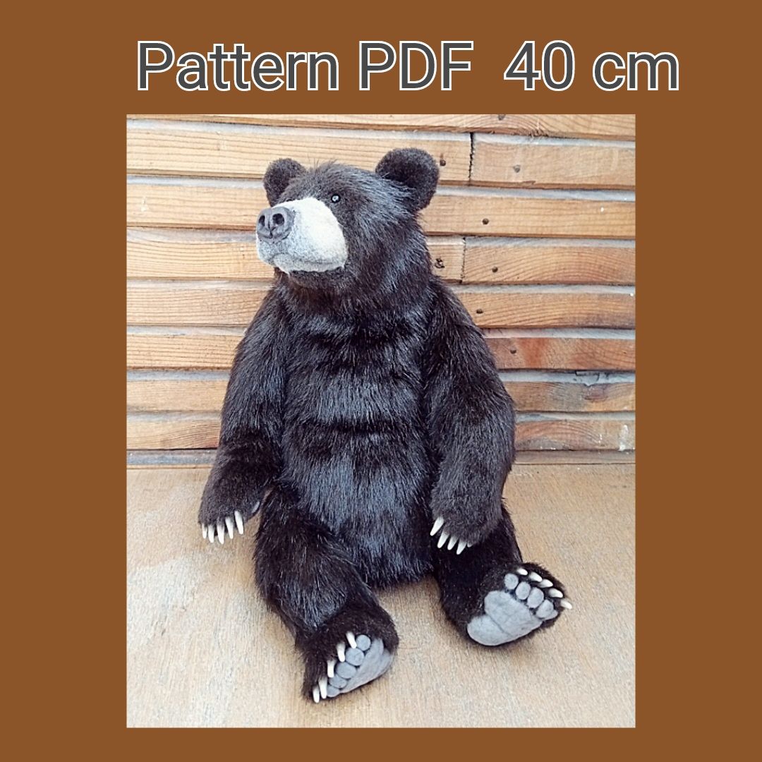 Pattern Bear 40cm купить в интернет-магазине Ярмарка Мастеров по цене 3000  ₽ – UBN3GRU | Мишки Тедди, Новосибирск - доставка по России