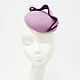 The pill box hat 'Wave'. Color aster / plum, Hats1, Moscow,  Фото №1