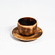 Order A couple of tea from the Siberian Cedar (Cup saucer) NC30. ART OF SIBERIA. Livemaster. . Mugs and cups Фото №3