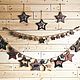 Garland wooden stars with animals, Fairy lights, Moscow,  Фото №1
