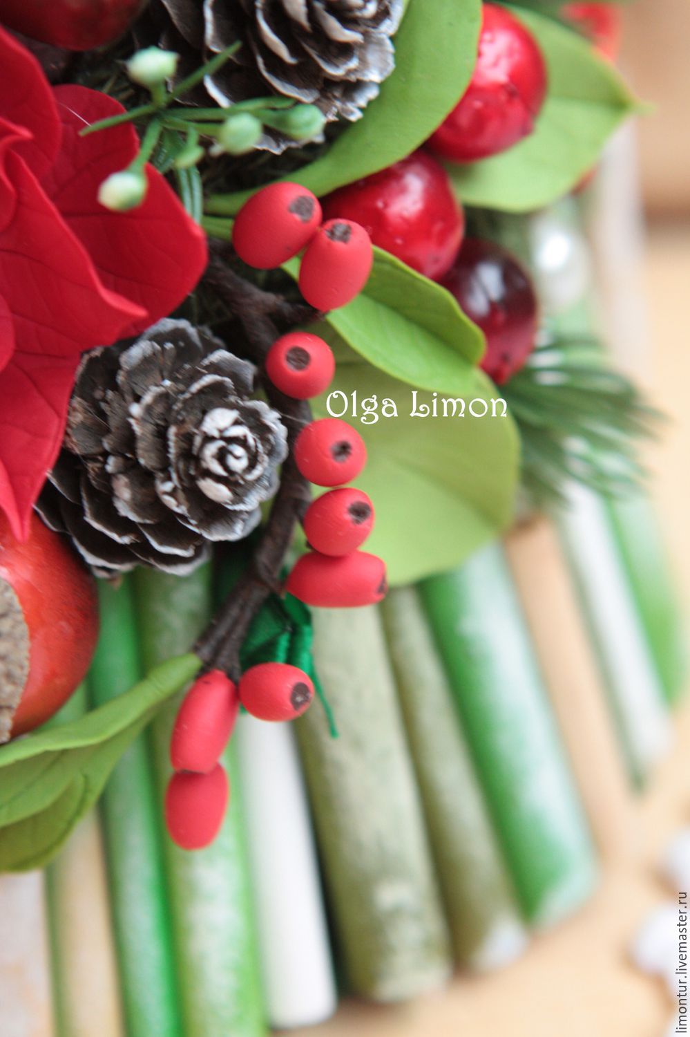 ÐÐ¾Ð²Ñ‹Ð¹ Ð³Ð¾Ð´ 2019 handmade Christmas tree "Barberry" OlgaLimon line shopping