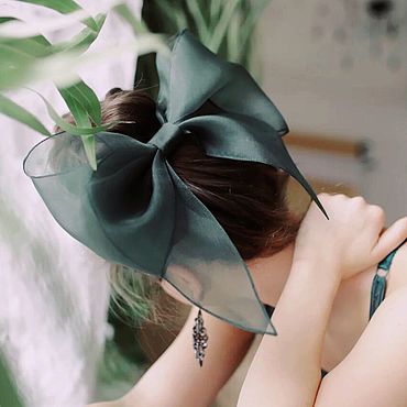 Украшения ручной работы. Ярмарка Мастеров - ручная работа Бант Emerald. Handmade.