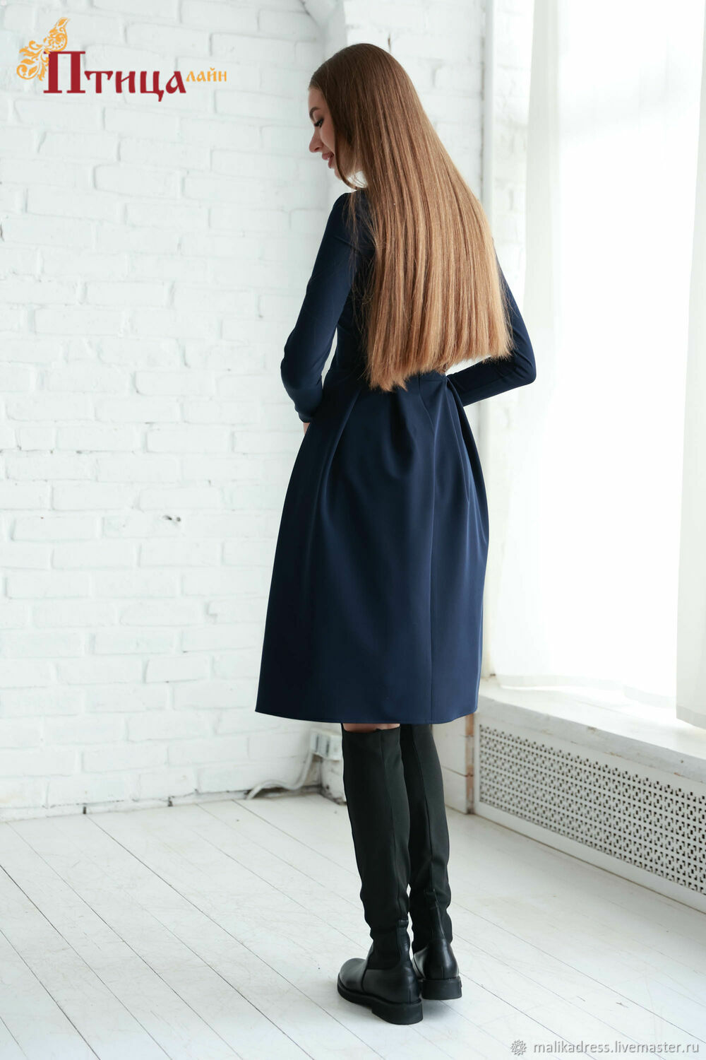 П877 Платье "Осинушка" (т.синий) в интернет-магазине на Ярмарке ...
