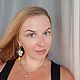 Заказать Серьги в стиле Дольче  - Мозаика и лимоны. Елена (Plugatyrenko). Ярмарка Мастеров. . Серьги классические Фото №3