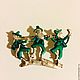 Danecraft Brooch 'the Merry dwarfs', vintage USA 80s years. Vintage brooches. Magic vintage: Madame Anna boutique. Online shopping on My Livemaster.  Фото №2