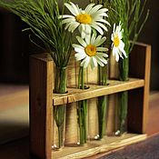 Цветы и флористика handmade. Livemaster - original item Stand flower vase glass flasks. Handmade.