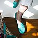 Ballet flats 'Anna' turquoise, Ballet flats, Moscow,  Фото №1