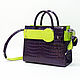 Сумка из натуральной кожи  Violet & Lime. Классическая сумка. AD's  design Sergy. Ярмарка Мастеров.  Фото №4