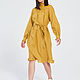 Linden dress made of hemp fabric in yellow, Dresses, Moscow,  Фото №1