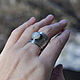 The ring is silver Moon with a moonstone. Rings. dikoobraz. My Livemaster. Фото №6