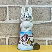 Сувениры и подарки handmade. Livemaster - original item Bells: Cat Bunny Winter Village. Handmade.