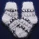 Носки детские из собачьей шерсти Чёрное и белое. Носки. Warm Yarn. Ярмарка Мастеров.  Фото №5