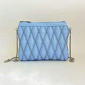 Сумки и аксессуары handmade. Livemaster - original item Women`s summer handbag, cross-body, blue handbag, 321. Handmade.