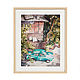 Картина Дворик в Тбилиси, Грузия. Жикле с машиной. Картины. Маша Ждан. Warm Watercolors. Ярмарка Мастеров.  Фото №6