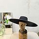 Order Black wide-brimmed hat ' Modern witch». Felt Hats Shop. Livemaster. . Hats1 Фото №3