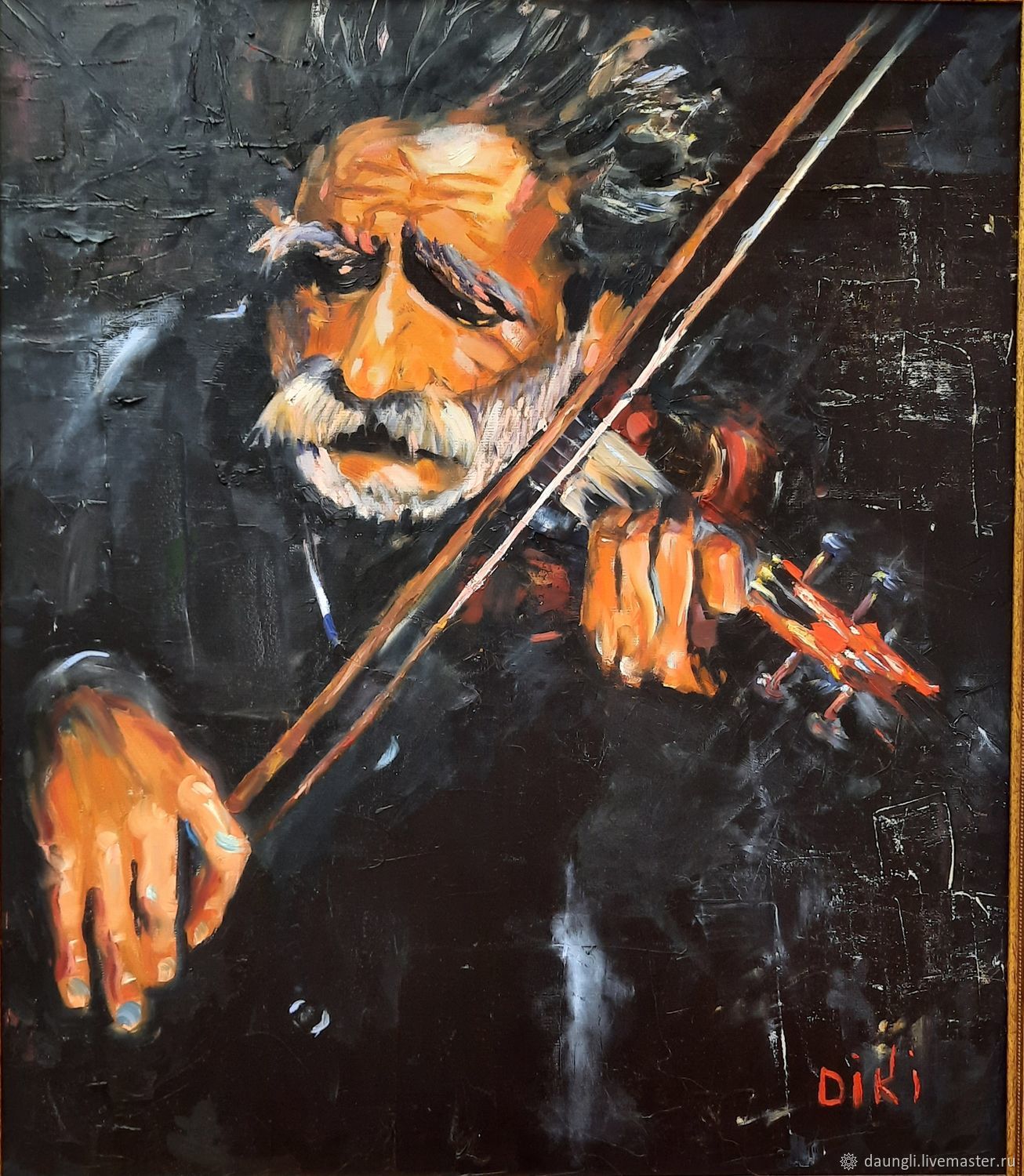  Старый скрипач, Картины, Новосибирск,  Фото №1