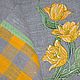 Path on the table ' Embroidery yellow tulips', Tablecloths, Moscow,  Фото №1