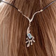  Aqua silver necklace, Necklace, Yaroslavl,  Фото №1