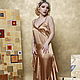 Order Evening dress with flounced satin gold. Voielle. Livemaster. . Dresses Фото №3