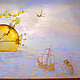 Роспись детской-мальчик у моря, Декор, Москва,  Фото №1