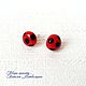 Earrings Lady Bug. Ladybug. Costume Lady Bug, Stud earrings, Vladivostok,  Фото №1