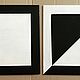 Painting diptych black and white geometry 'For reflection' 2 by 30h30 cm. Pictures. chuvstvo-pozitiva (chuvstvo-pozitiva). My Livemaster. Фото №5