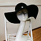 Order Wide-brimmed felt hat 'Classic'. Color black. Exclusive HATS. LANA ANISIMOVA.. Livemaster. . Hats1 Фото №3