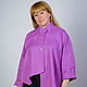 Blouse linen blouse-boho, asymmetrical linen fuchsia. Blouses. Elvira24. Online shopping on My Livemaster.  Фото №2