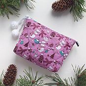 Сумки и аксессуары handmade. Livemaster - original item Cosmetic bag Winter vacation Gift for a girl. Handmade.