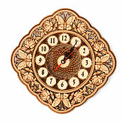 Для дома и интерьера handmade. Livemaster - original item Wooden diamond clock 