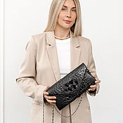 Сумки и аксессуары handmade. Livemaster - original item Women`s Crocodile Leather Clutch Bag IMA0796B1. Handmade.