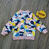 Одежда handmade. Livemaster - original item The children`s bomber jacket with zipper. Handmade.