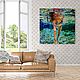 A bright decorative summer painting of a girl in the sea. Pictures. House of the Sun (irina-bast). My Livemaster. Фото №5