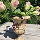 Vase 'Roses', porcelain, handmade, Bassano, Italy. Vintage vases. Dutch West - Indian Company. My Livemaster. Фото №4