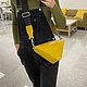 Triangular leather bag in yellow. Messenger Bag. MiTonA. My Livemaster. Фото №5