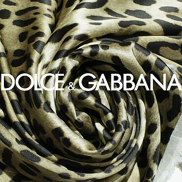 Материалы для творчества ручной работы. Ярмарка Мастеров - ручная работа DOLCE&GABBANA, шёлковый сатин, ИТАЛИЯ. Handmade.