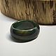 20 r-r Ring green tinted agate Steppe (sza209)), Rings, Gatchina,  Фото №1