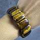 Order Men's / women's bracelet natural tiger eye stone. naturalkavni. Livemaster. . Bead bracelet Фото №3