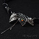 Necklace with opal silver Leaves, Necklace, Irkutsk,  Фото №1