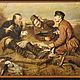 Backgammon Perm 'Hunters at a halt', average 50. Backgammon and checkers. H-Present more, than a gift!. Online shopping on My Livemaster.  Фото №2