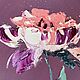 Order A set of 4 paintings with flowers. 4 mini paintings in purple shades. Zabaikalie. Livemaster. . Pictures Фото №3
