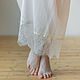 Order Long White Nightgown FEERIE from Batist. Delicate Clothing Store (Daria). Livemaster. . Nightdress Фото №3