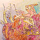 Картина принт акварель, с ангелом "В погоне за мечтой", Картины, Астрахань,  Фото №1