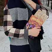 Аксессуары handmade. Livemaster - original item Harry Potter Ravenclaw scarf knitted scarf blue Ravenclaw. Handmade.