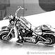 Заказать Миниатюрный мотоцикл из серебра BSM12-001. Blacksilver. Ярмарка Мастеров. . Статуэтки Фото №3