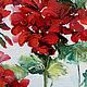 The painting with flowers 'Geranium bush' is decorated. Pictures. Paint with Love (lotmarket). Online shopping on My Livemaster.  Фото №2