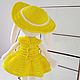 Girl Bunny-lemon in a dress, hat and shoes. . Stuffed Toys. ToysAndToys. Online shopping on My Livemaster.  Фото №2