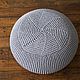 PUF knitted frameless Gray Superpuff, Ottomans, Moscow,  Фото №1