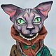  Кошка сфинкс - Грейс. Будуарная кукла. Ронженова Дарья / Ronzh_art. Ярмарка Мастеров.  Фото №9